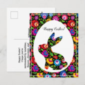 Carte Postale Folklore fantastique lapin de Pâques, personnalisa (Devant / Derrière)
