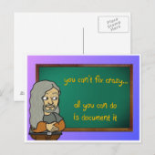 carte postale folle (Devant / Derrière)