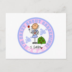 Carte Postale Folle de jardinage