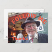 Carte postale Follow Me Cafe (Devant / Derrière)