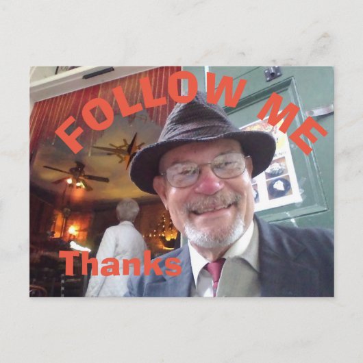 Carte postale Follow Me Cafe (Devant)