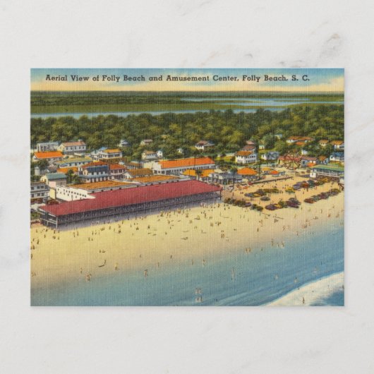 Carte Postale Folly Beach and Amusement Park, Caroline du Sud (Devant)