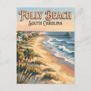 Carte Postale Folly Beach Caroline du Sud