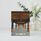 Carte Postale Folly Beach Caroline du Sud Photo de voyage (Debout devant)