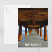 Carte Postale Folly Beach Caroline du Sud Photo de voyage (Devant / Derrière)