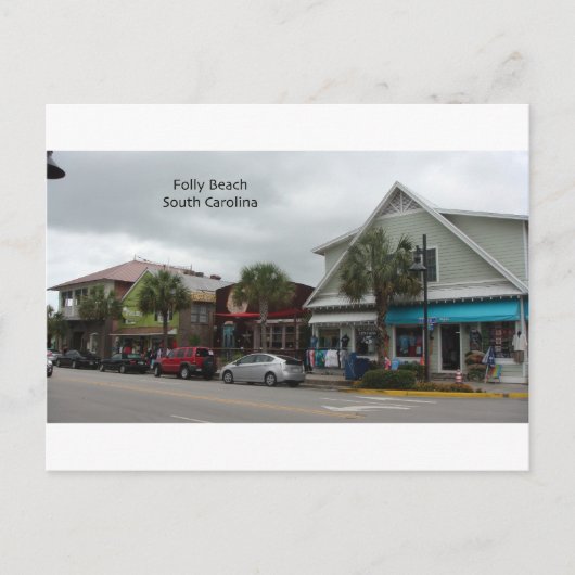 Carte Postale Folly Beach Strip (Devant)
