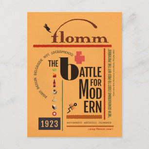 Carte Postale fommer la BATAILLE pour MODern Sachplakat