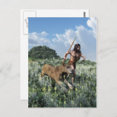 Carte Postale fonctionnement avec le tigre (Devant / Derrière)