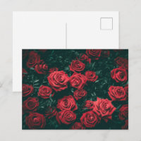 Fond à motif floral de roses rouges foncées lunati