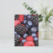 Carte Postale Fond de fruits forestiers (Debout devant)