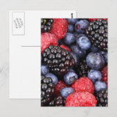 Carte Postale Fond de fruits forestiers (Devant / Derrière)