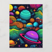 Carte Postale Fond de planète (Devant)