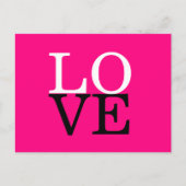 Carte Postale Fond de rose amour mariage (Devant)