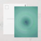 Carte Postale Fond de texture circulaire - Turquoise (Devant / Derrière)