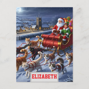 Carte Postale Fond d'écran de Noël personnalisé avec photo et no