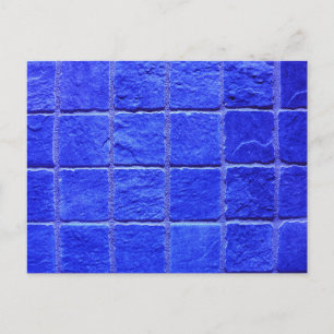 Carte Postale Fond des carreaux bleus