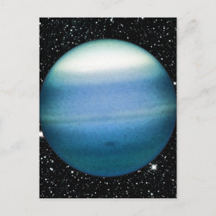 Carte Postale FOND D'ÉTOILES DE LA PLANÈTE URANUS (système solai