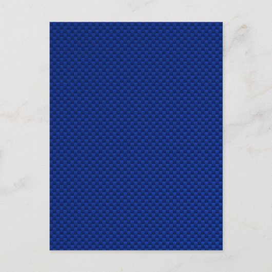 Carte Postale Fond d'impression bleu à accent de fibre de carbon (Devant)