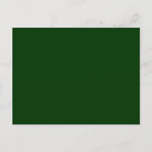 Carte Postale Fond Vert Foncé Uni (Devant)