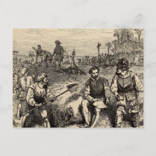 Carte Postale Fondation de St. Augustine, Floride 1565