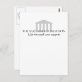 Carte Postale Fondation Sarcasme (Devant / Derrière)