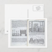 Carte Postale Fondements, de "Della Architettura", pub (Devant / Derrière)