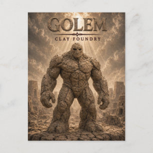 Carte Postale Fonderie d'argile de Golem Dark Cinema