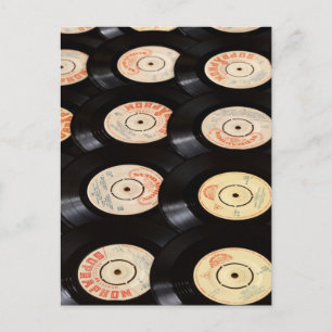 Carte Postale Fonds de disques vinyles