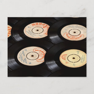 Carte Postale Fonds de disques vinyles