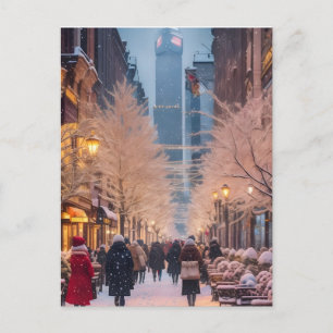 Carte Postale Fonds d'écran de Noël pour téléphone - Hiver Cozy