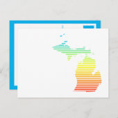 Carte Postale fondu de froid du michigan (Devant / Derrière)