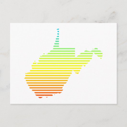 Carte Postale fondu de refroidissement de virginie occidentale (Devant)