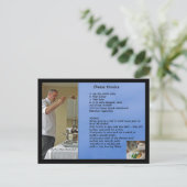 Carte Postale Fondue au fromage Fondue à la recette (Debout devant)