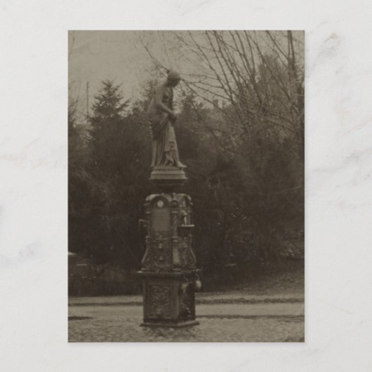 Carte Postale Fontaine à boire à Wright Park (Devant)