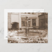 Carte Postale Fontaine à fleurs (Devant / Derrière)
