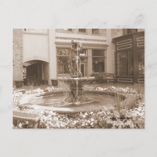 Carte Postale Fontaine à fleurs (Devant)