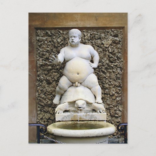Carte Postale Fontaine Bacchus (Devant)