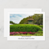 Carte Postale Fontaine d'Acorn à Charleston en Caroline du Sud (Devant / Derrière)