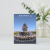 Carte Postale Fontaine d'ananas Charleston Caroline du Sud (Debout devant)