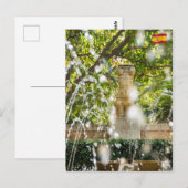 Carte Postale Fontaine dans les jardins d'Almudaina - Palma de M (Devant / Derrière)