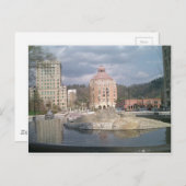 Carte Postale Fontaine d'Asheville nc (Devant / Derrière)