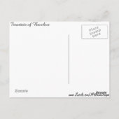 Carte Postale Fontaine de Bacchus (Dos)