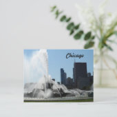 Carte Postale Fontaine de Buckingham - Chicago (Debout devant)