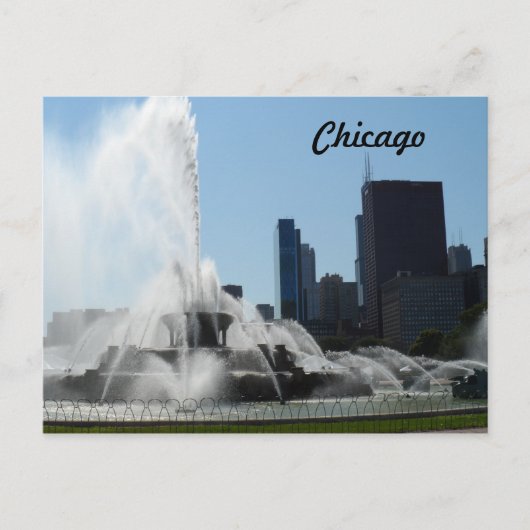 Carte Postale Fontaine de Buckingham - Chicago (Devant)