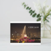 Carte Postale Fontaine de CHICAGO Buckingham (St.K.) (Debout devant)