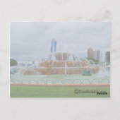 Carte Postale Fontaine de Chicagos Buckingham (Dos)