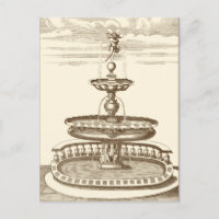 Fontaine de cour avec chérub ornemental