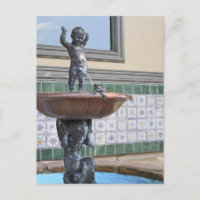 Fontaine de garçon et grenouille par Raffaello Rom