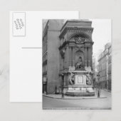 Carte Postale Fontaine de Molière, 1844 (Devant / Derrière)