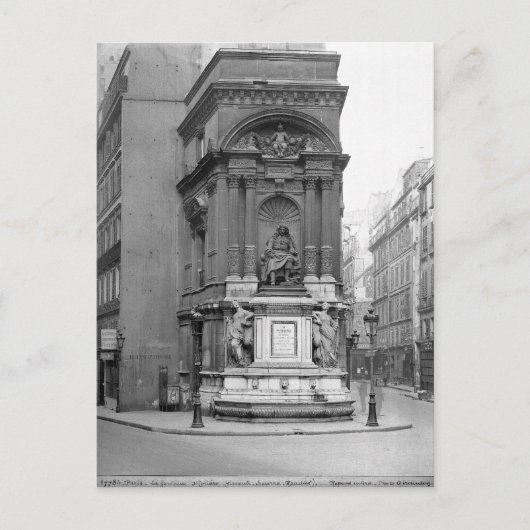 Carte Postale Fontaine de Molière, 1844 (Devant)